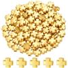 Jzoowar Perline Crossspacer Crocifisso Perline Distanziatrici Placcate Perline Incrociate per Gioielli Artigianali DIY Realizzazione di Braccialetti Fatti a Mano Accessorio