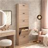Linea Azzurra Scarpiera Serena in Legno Nobilitato Melaminico 5 Ante e Ripiani 180x65x15cm Made in Italy per Ingresso, Soggiorno, Camera da Letto