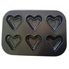OISE ART STORE Trade Shop - Teglia da Forno Forma Cuore Muffin Cup Cake Alluminio Vassoio Antiaderente Dolci