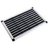 Casa pura® Zerbino per esterno in alluminio | Zerbino con alto potere pulente e look metallico | 2 misure, argento/nero, 49 x 80 cm