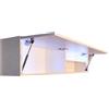 Milionmeblicom Mobilietto Pensile da Bagno Laura Salvaspazio Mobile da Parete Sospeso Armadietto Pieghevole con Apertura Telescopica Mobilietti Illuminazione a LED, Bianco Opaco, 30 x 120 x 23 cm