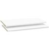 AVANTI TRENDSTORE - Peer - Set di 2 ripiani aggiuntivi per armadi, in laminato di colore bianco. Misure: LAP 82,6x1,5x42 cm