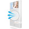 baby idea Materasso Lettino 60x120 Antisoffoco Sfoderabile a Norma EN16890:2017+A1:2021 Lavabile Materasso Culla Neonato Ipoallergenico, Ergonomico per tutte le Stagioni (Bianco/Grigio)