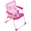 ARDITEX Sedia pieghevole con braccioli Barbie - 38x32x53cm - Adatta per giardino, campeggio, spiaggia o montagna - Ideale per bambini.