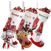 witfox Calze Natalizie Personalizzate - Calze di Natale Camino Decorazioni Natalizie Calze di Natale Personalizzate per Bambini con Nomi 3