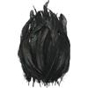 M METERXITY 50 Pezzi Piume Naturali di Coda di Gallo, 10-12 Pollici / 25-30 Cm di Lunghezza Piume di Coda di Gallo per Creazioni/Matrimoni/Acchiappasogni/Decorazioni Fai da Te [Nero]
