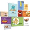 Giallobus - Set 10 Quadri Multi Pannello - Cibo - Cucina Italiana - Legno MDF - - 2 x 42x29,7cm - 4 x 29,7x21cm - 4 x 21x14,85cm - - Pronti da Appendere - Quadri Moderni per la casa