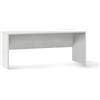 Sarmog Scrivania ufficio con pannello frontale h 76 cm colore Ossido Bianco