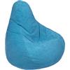Loft 25 Sedia a Sacco per Adulti in Velluto a Coste, Ideale per Soggiorni e Sale Giochi, Poltrona a Sacco Con Riempimento, Comodo Pouf a Sacco (Bean Bag, Alzavola)