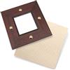 hobbymio.it Sottopentola in Legno Marrone con Tela Aida da ricamare a Punto Croce, finestrella 10x10