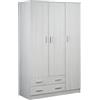 Sarmog Armadio 3 ante 2 cassetti h 182 cm colore Eucalipto