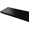 Gicos Mensola da parete pensile scaffale in legno mdf da muro colore nero 100 * 25 * 4 cm DOU-789342