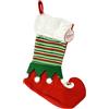 Fair Shop Calza Natalizia Elfo Gambe Vestito da Riempire Epifania 46 cm Rosso