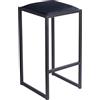 FERRO modern design Sgabelli Cucina 64 cm Moris - Sgabello Alto - Sgabelli Bar Nero - Sgabello Bar - Sgabello Cucina - Sgabelli Alti - Sedie Alte - Fatto a Mano