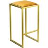 FERRO modern design Sgabelli Cucina 64 cm Moris - Sgabello Alto - Sgabelli Bar D'oro - Sgabello Bar - Sgabello Cucina - Sgabelli Alti - Sedie Alte - Fatto a Mano