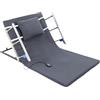Hadwigger Schienale elettrico regolabile da 2° a 80°, con telecomando, corrimano pieghevole, 190 x 90 x 73 cm, supporto elettrico, schienale ergonomico per letto fino a 150 kg (grigio, 190 x 90 x 73 cm)