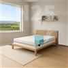 Comfy Line - Materasso Matrimoniale 175x190 in Water Foam h 25 cm. A 7 Zone Differenziate Ortopedico. Rivestimento Policot Fresco e Traspirante. Made in Italy 100%