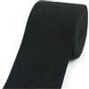 Rodsah 5 Metri di Elastici 6 cm di Larghezza 1,8 mm di Spessore Elastico per Cucire Pantaloni Cintura in Vita Vestiti Accessori per Cucito a Maglia,Nero,60 mm