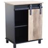 milani home - Credenza Mobile Madia Moderna In Legno E Metallo Di Design Moderno Stile Industriale, Cm 60x40x78 H