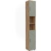 Vicco Armadio per il bagno Irma, Verde salvia, 30 x 192 cm