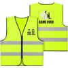 AOOSA Addio al Celibato, Gilet Riflettente Sposo, Decorazione Giubbotto di Avvertimento, Maglietta Jga, Idea Regalo Divertente per Futuro Sposo Costume Addio al Celibato Uomo