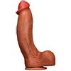 JiXGzAo Realistico Fallo In Silicone XXL Con Forte Ventosa, Morbido Fallo In Silicone A Due Strati, Vene Vere E Testicoli Carnosi, Perfetto Fallo Anale