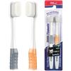 OBrush B Rush - Spazzolino da denti extra morbido, ultra morbido per gengive sensibili, setole nano filo interdentale da 20 K, per donne incinte, anziani e sensibilità alle gengive, confezione da 2