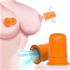 Generic Sesso del capezzolo giocattoli, BDSM donne giocattoli principiante capezzolo succhiatore, coppia di silicone di capezzolo stimolazione adulti giocattoli per donne, mini capezzolo succhiare (Orange)