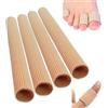 xinshibao 4 pezzi 15cm bendaggi tubolari bendaggio di protezione per dita dei piedi/separatori di dita in silicone per il taglio a misura, sollievo dal dolore da vesciche calli e comfort
