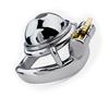 WOL VEE Uomo Tiny in Acciaio Inox a Forma di U Gabbia, Accessori di Protezione Fitness A14 (Anelli curvi, 45mm)