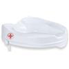 REMEDIA ONE Rialzo WC per Anziani senza Coperchio, Bianco, 6 cm | Alzata per WC Regolabile con Seduta Ergonomica, Alzawater per Protesi Anca, per Anziani e Disabili