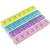DISCORAMA ORGANIZER SETTIMANALE PORTAPILLOLE 28 POSTI 4 SCOMPARTI, PORTA PILLOLE GIORNALIERO 7 GIORNI SCOMPARTI GRANDI MATTINA POMERIGGIO SERA NOTTE - DISCORAMA® (4 SCOMPARTI)