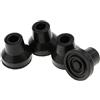Sgerste 4 pezzi 13 mm gomma resistente anti-slid Heavy Duty canne punte di ricambio per bastone da passeggio stampelle fine