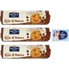 Felce Azzurra 3x Ore Liete Cuor di Natura Biscotti con Cereali e Gocce di Cioccolato, con farina integrale e senza zuccheri aggiunti, 250g + 1 Busta di Talco Felce Azzurra in omaggio da 100g