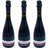 Selva Masacci Tris Tre Bottiglie di Selva Masacci Lambrusco Grasparossa Di Castelvetro Vino Rosso DOC Frizzante Secco 11% vol 750mlx3