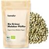 Kamelur 200g di pepe verde Malabar BIO: specialità di pepe proveniente dall'India, pepe verde intero in grani per mortaio o macinapepe