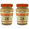 Hellenikos 2x Tahini con miele macedone 350g (700g) Pasta di sesamo Pasta Mus crema marrone Set per risparmiare denaro