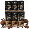 1 Attimo in Forma Biscotti al Cioccolato Hedonist Zero Sugar Ripieni con Crema al Cioccolato Senza Zuccheri Aggiunti, Merendine al Cioccolato Perfette per Snack e Pausa Dolce - 150g (6, Cioccolato)