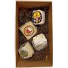 PARTNER WINE Confezione regalo Formaggio pecorino Martarelli assortito sottovuoto | caciotta fresca e pecorino stagionato 4 pezzi da 250 gr l'uno circa