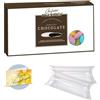Doni Bomboniere Kit Confezione 1Kg Confetti Gusto Cioccolato Ricoperti colore Multicolor + 50 pz Tubo PVC Portaconfetti Trasparenti + 50 pz Bigliettini Compleanno 30 40 Anni Fai da Te Made in Italy