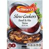 Schwartz 3 x Schwartz Lenta Cooker Manzo & Ale Stew Ricette Mix (43 g ciascuno)