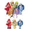 LRSweetdesign Rainbow High Winter Cake Topper, decorazione per torte, carta da zucchero (cialda), 15 pezzi, multicolore, Natale, Capodanno