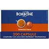 Caffè Borbone Espresso Forte - Capsule Compatibili con le Macchine ad uso domestico Nespresso* Professional* - Ideali per un Caffè Forte, Intensità 8/10 (200)