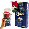 MY TEST Baci Perugina Bijou Regalo San Valentino e Festa della Donna 2025 - 200gr Cioccolatini Perugina + Rosa Rossa Artificiale (CLASSICO FONDENTE LUISA)