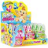 Generico JohnyBee Baby Sucker Lecca Lecca Ciuccio con Caramella Frizzante da Immersione 12 Ciucci da 32 gr Gusto Mela Verde, Fragola, Lampone