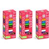 CAIYA Ritter Sport Colourful Variety Mini Tower con Cioccolatini Gusti Assortiti al Cioccolato a Latte 150g [3 Confezioni]