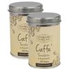 Pasticceria Fraccaro 1932 Caffe Macinato per Moka (500 g) - 100% Arabica, Bassissimo Tenore di Caffeina, 2 Barattoli da 250g