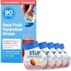 Stur Elettrolita Water Enhancer | Dolcificato con Stevia | Alto contenuto di vitamina C e antiossidanti | Senza zucchero | Zero calorie | Keto | Vegano | 5 bottiglie, per 90 bevande (limonata alla
