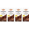 CAIYA 4X Novi Tavoletta di Cioccolato Fondente Extra con -30% Zuccheri, a Ridotto Contenuto di Zuccheri, 100g