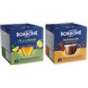 CAFFÈ BORBONE 128 Capsule con le Macchine Dolce Gusto® - Kit Assortito: 64 Capsule Bevanda al Gusto di Cioccolata (4 confezioni da 16) + 64 Capsule Tè al Limone (4 confezioni da 16)